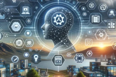 This visual represents the fusion of artificial intelligence technologies with the domain of compliance and regulation, illustrating how AI algorithms and systems work alongside human oversight to streamline compliance tasks, predict risks, and implement remediation strategies efficiently.
